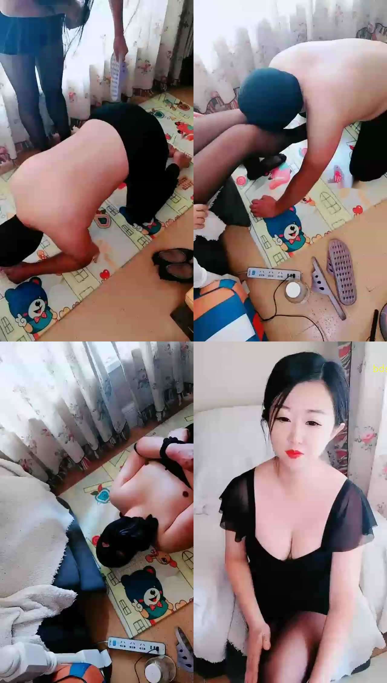 【天津冰冰女主】调教现场重度，榨精两次