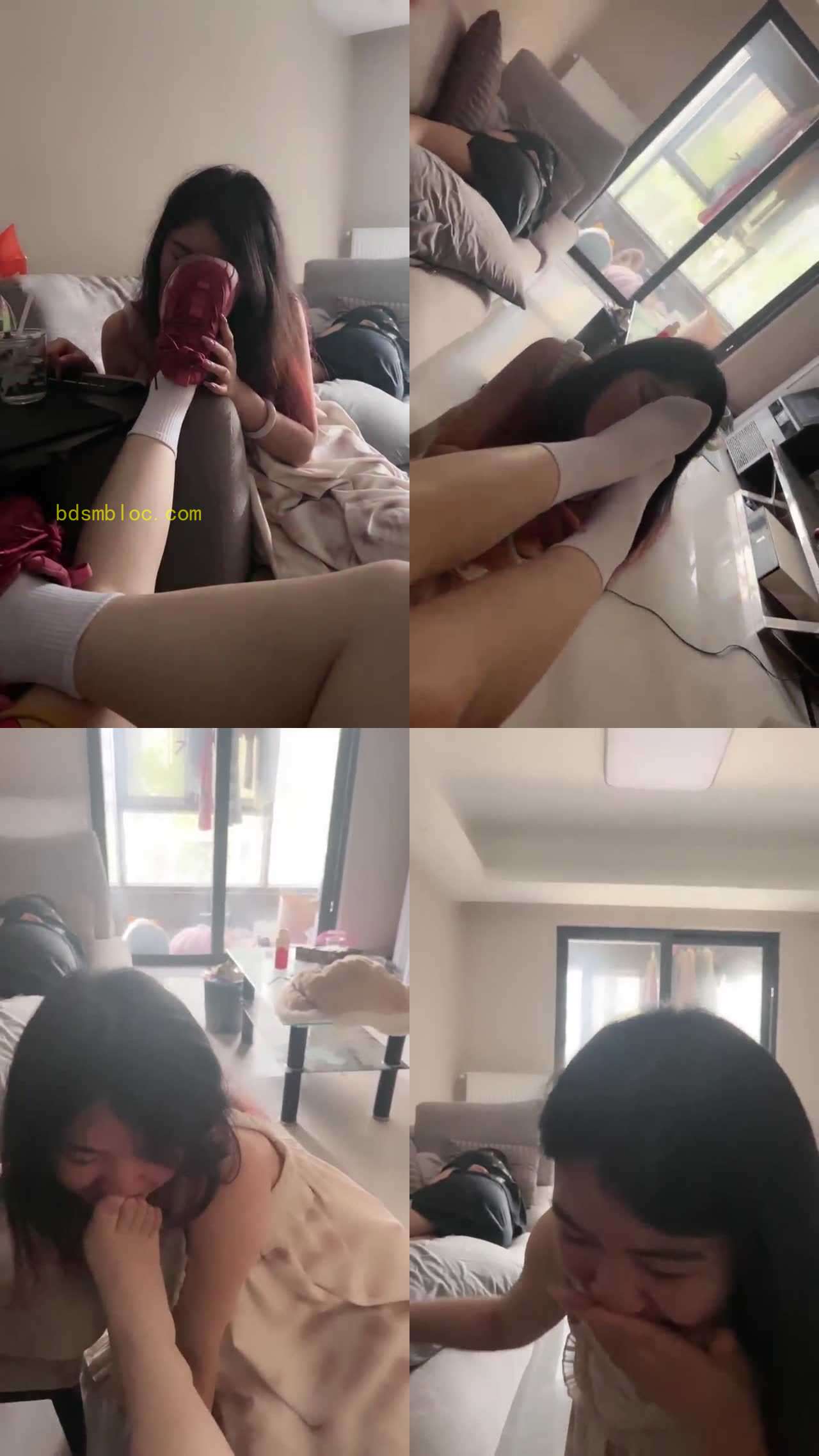 【橘子没熟】调教女家奴 室友在旁熟睡