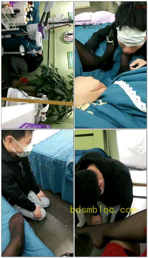 【都市艳主】美容院刺激舔脚，有素人