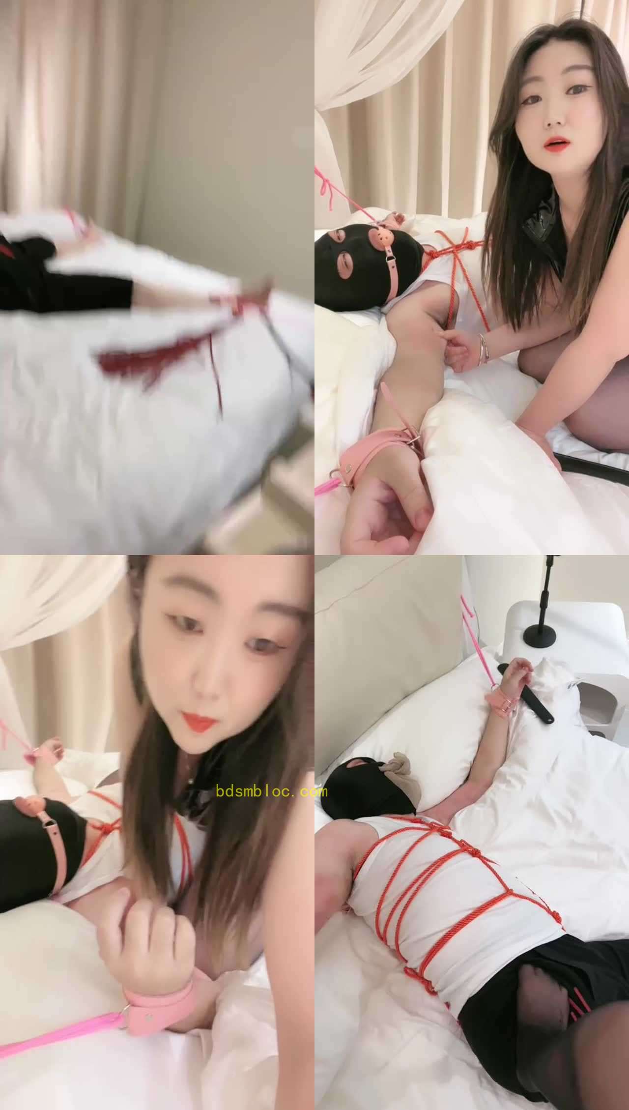【小怪兽】口球塞嘴/五花大绑/掐肉/丝袜塞嘴