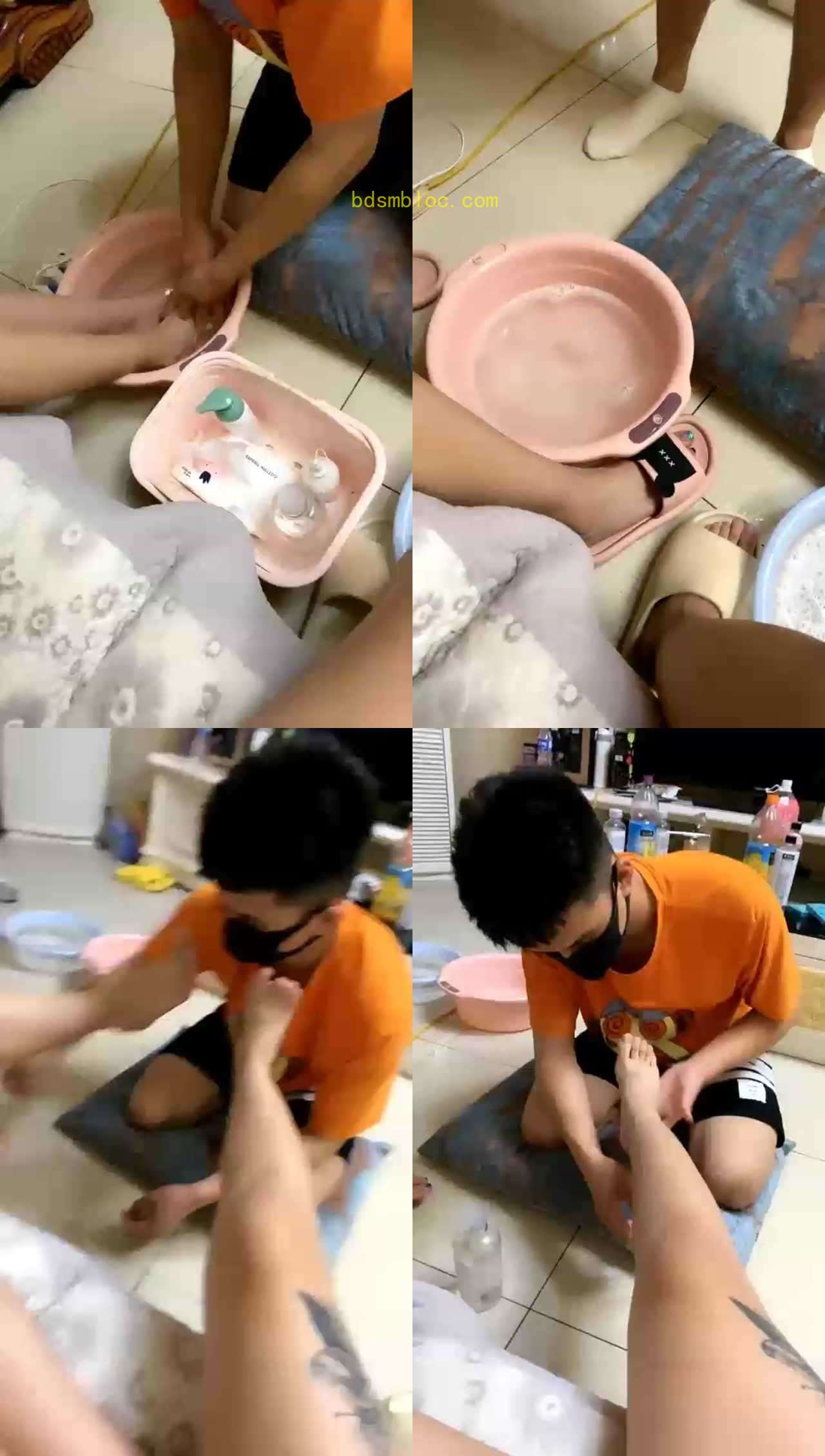 【昕昕S】大半夜足疗店叫回来的男技师闺蜜我俩想要开发他奴性