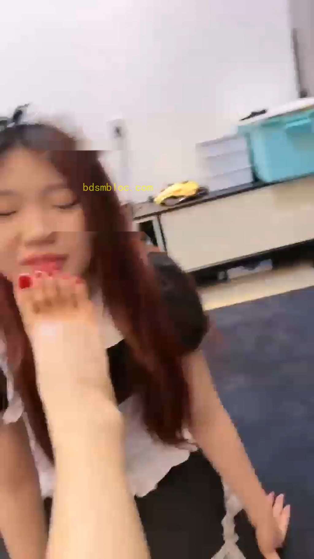 【时安】露脸调教哭泣的小贱母狗