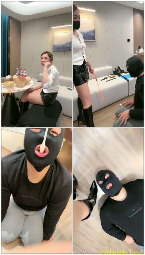【冷月大大S】强制吃精舔马桶
