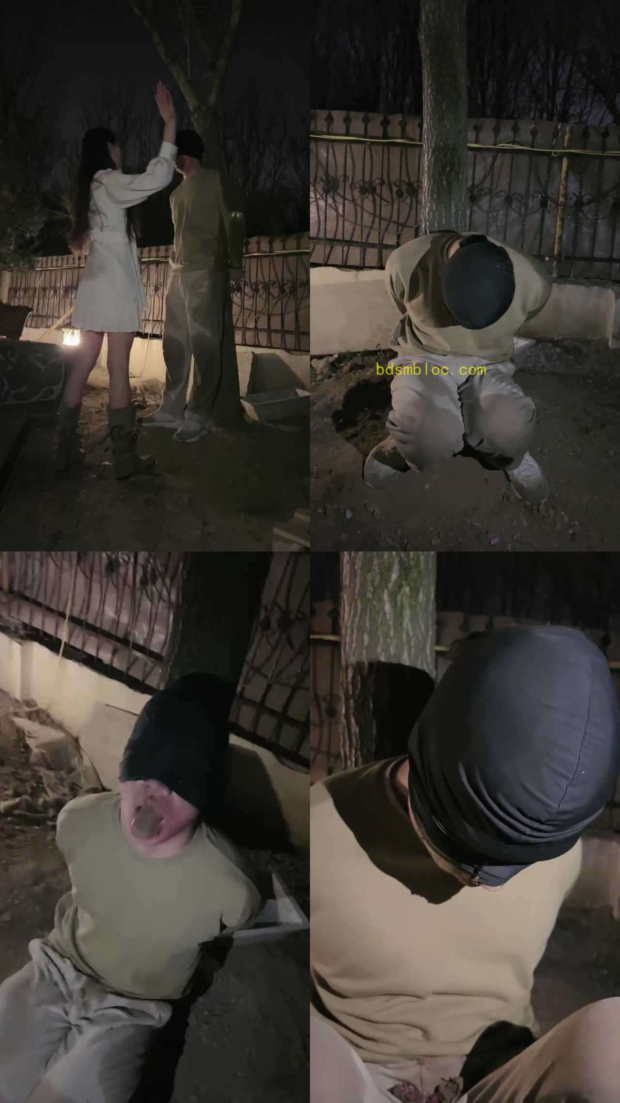 【沅芷】捆绑树上强制耳光/踢踹/重口-舔脏鞋底吃泥巴