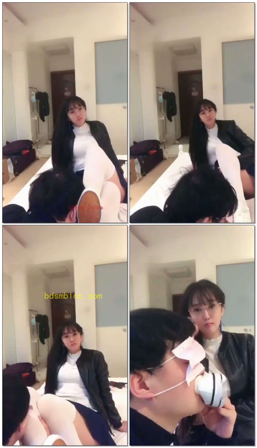 【辛迪无情女王】帆布鞋虐小狗全程羞辱