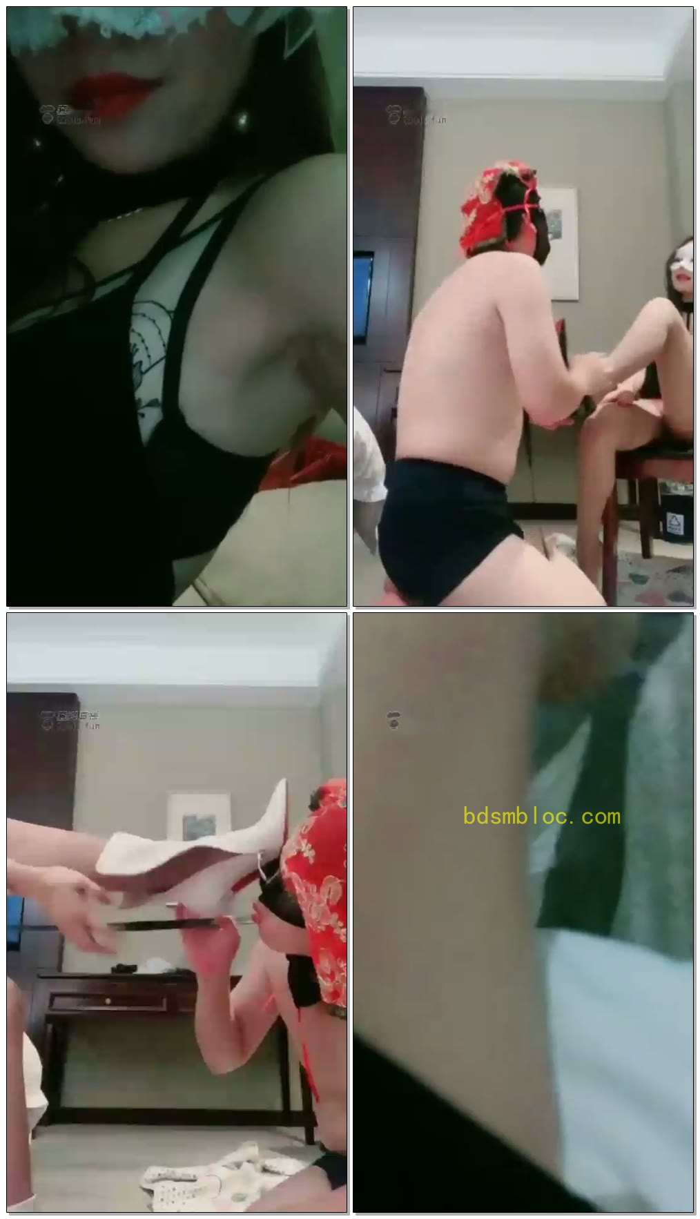 【冰姬女王】调教小肚兜新手奶狗