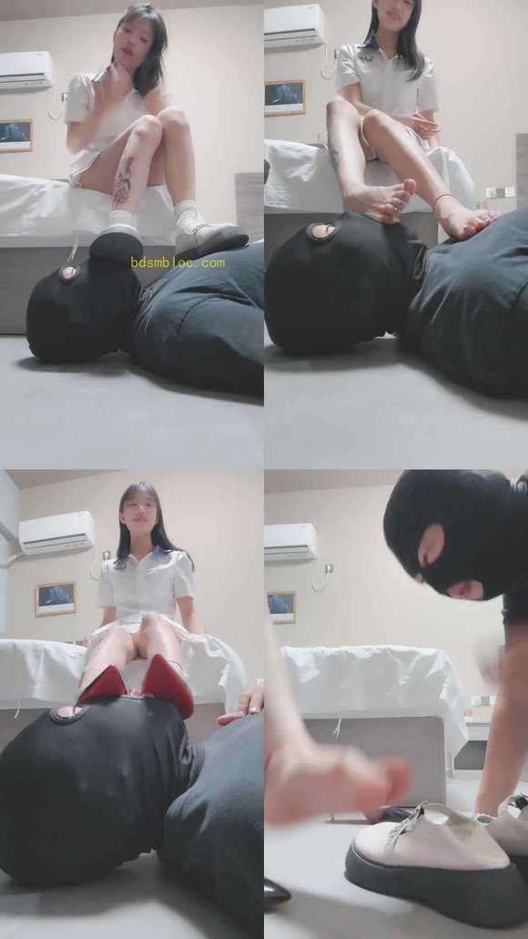 【心动茜茜】纹身精神小妹S-脏鞋臭袜蹂躏/踩踏/吮吸脚趾