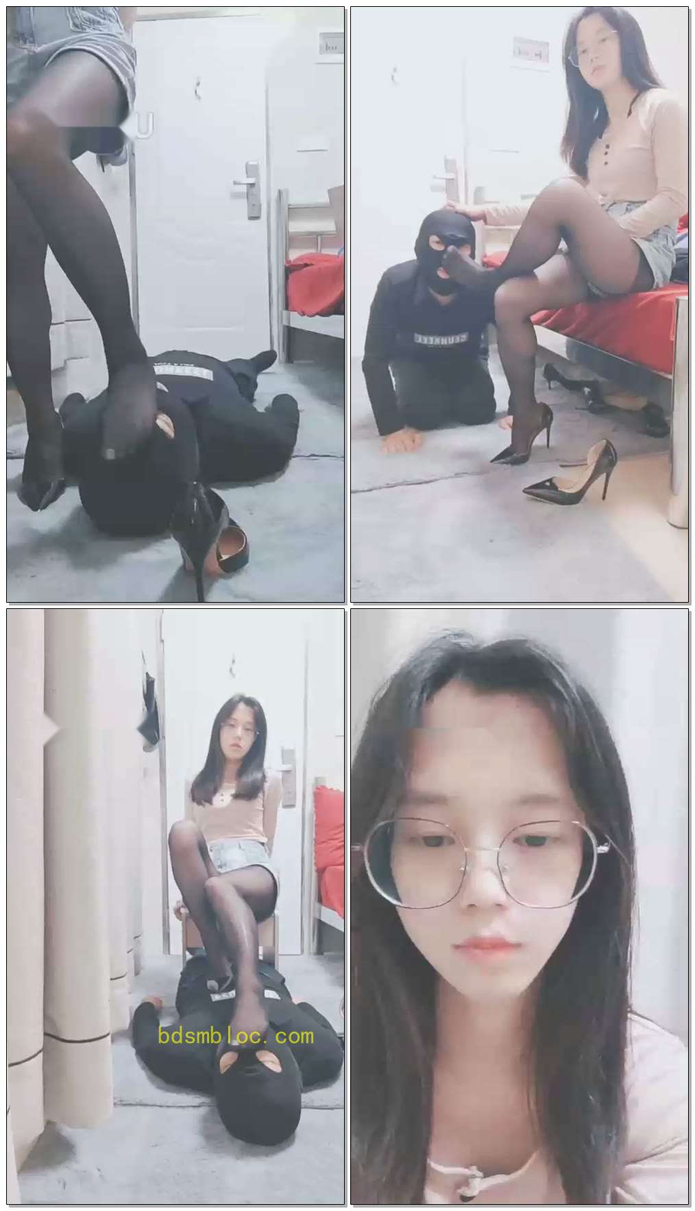 【灵竹】主人露脸脚羞辱贱狗