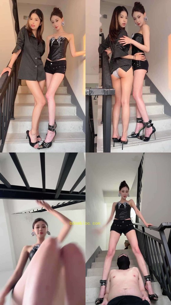 【艾琳175S】双模特闺蜜接吻调跟踪