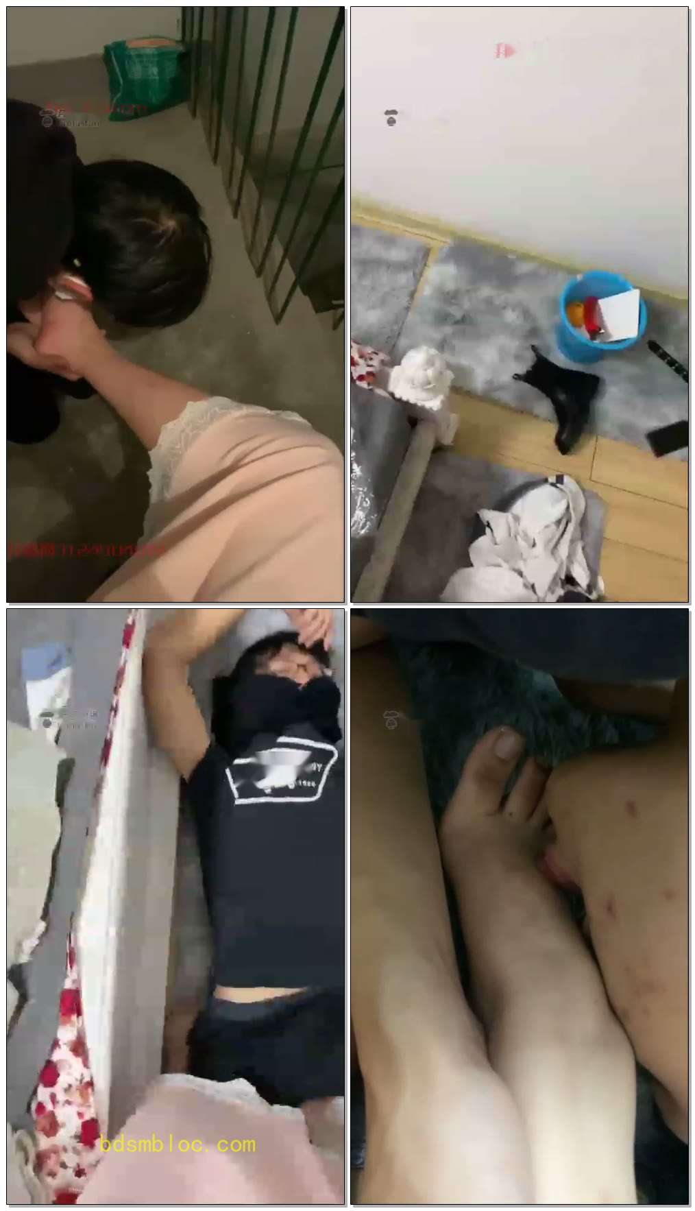 【西怡S】户外小美女睡衣靴子抓小偷，把小偷教训变成家奴