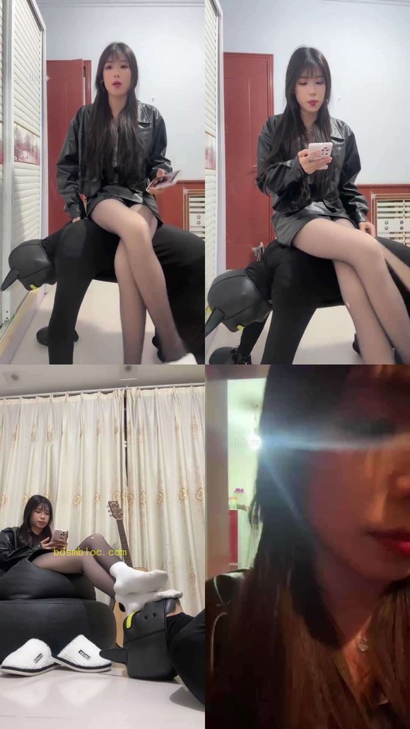 【苏西】物化坐垫 黑丝白袜脚
