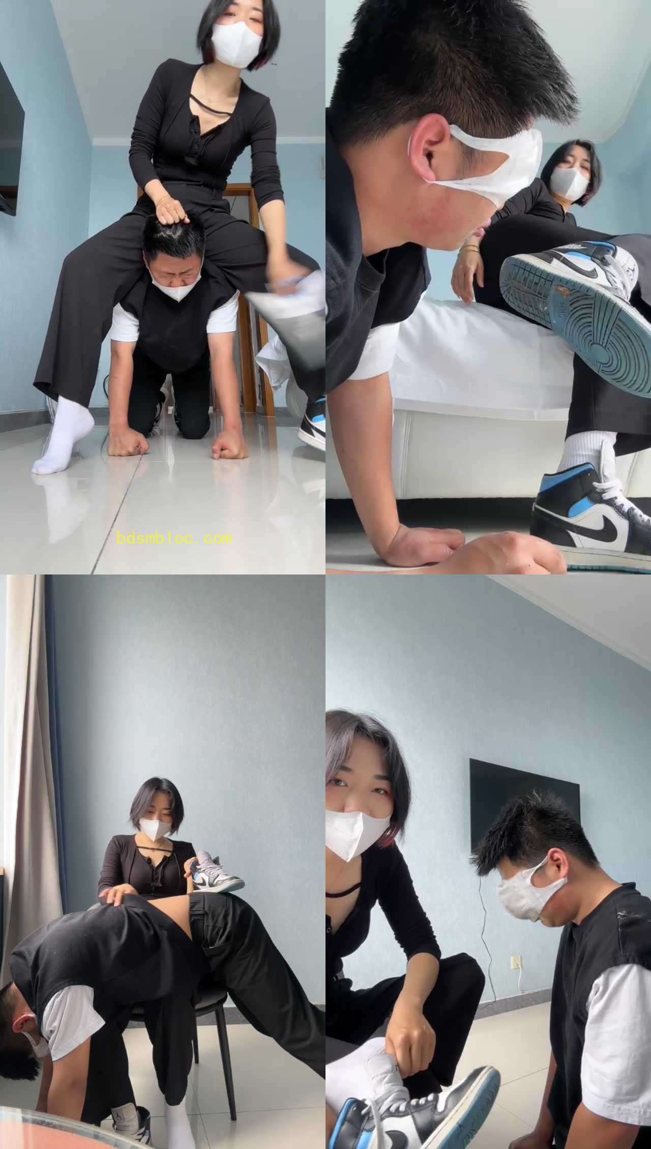 【朱砂痣】鞋抽耳光/舔口水脏鞋底/人肉坐垫/掐乳