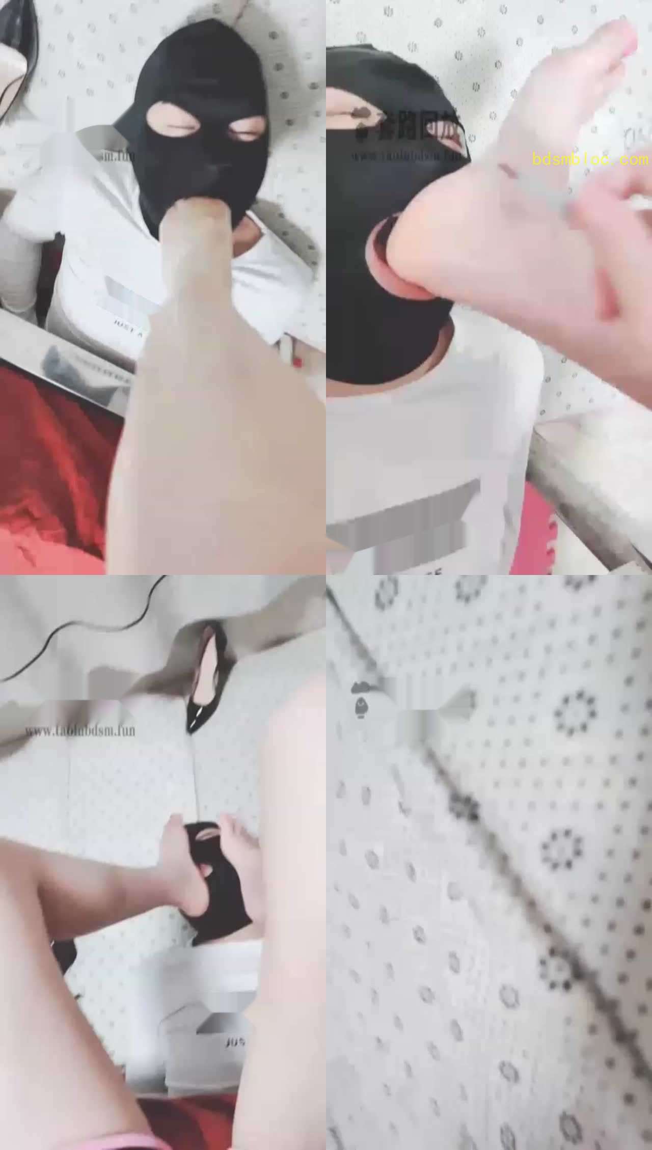 【夏琳】贱狗一边被主人深喉，一边得吃脚皮