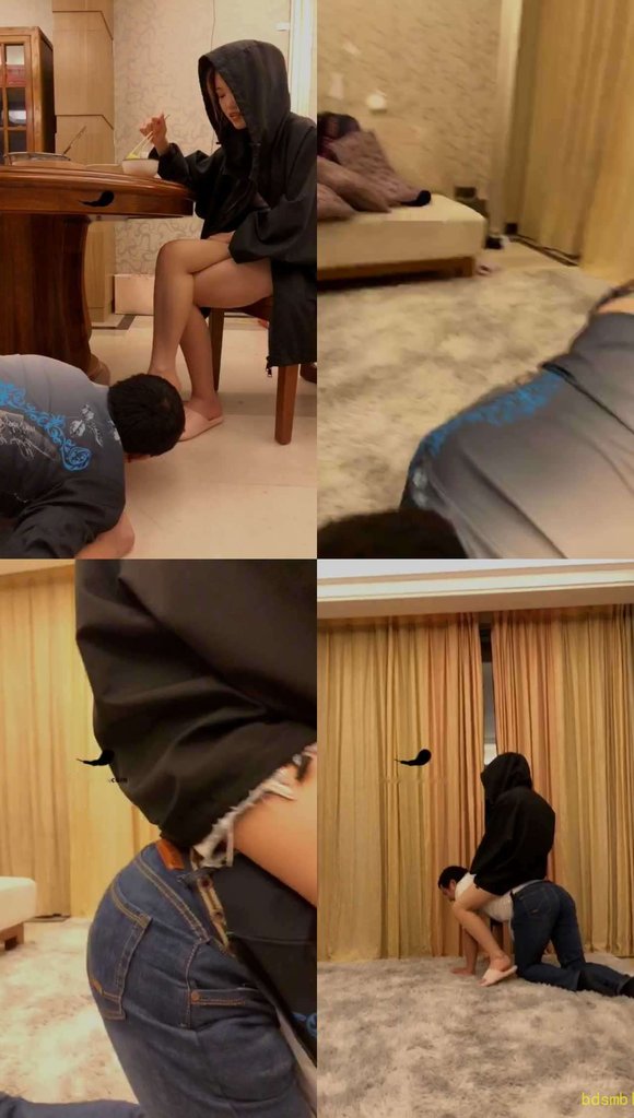【欣欣】足喂食贱狗