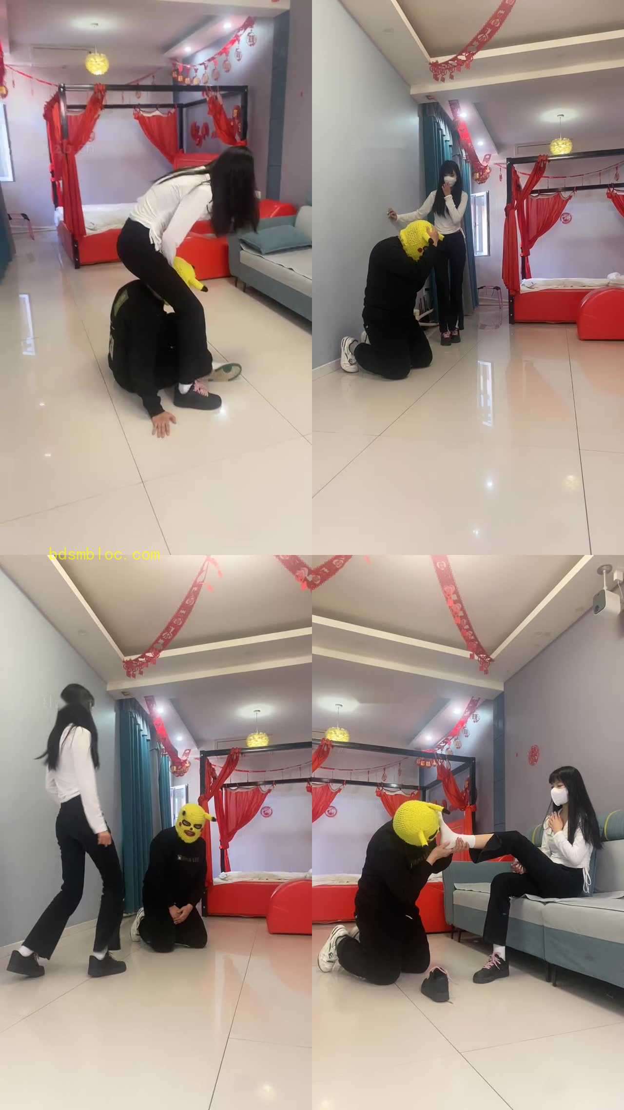 【精神小妹】跆拳道妹妹真人靶训练【续集】