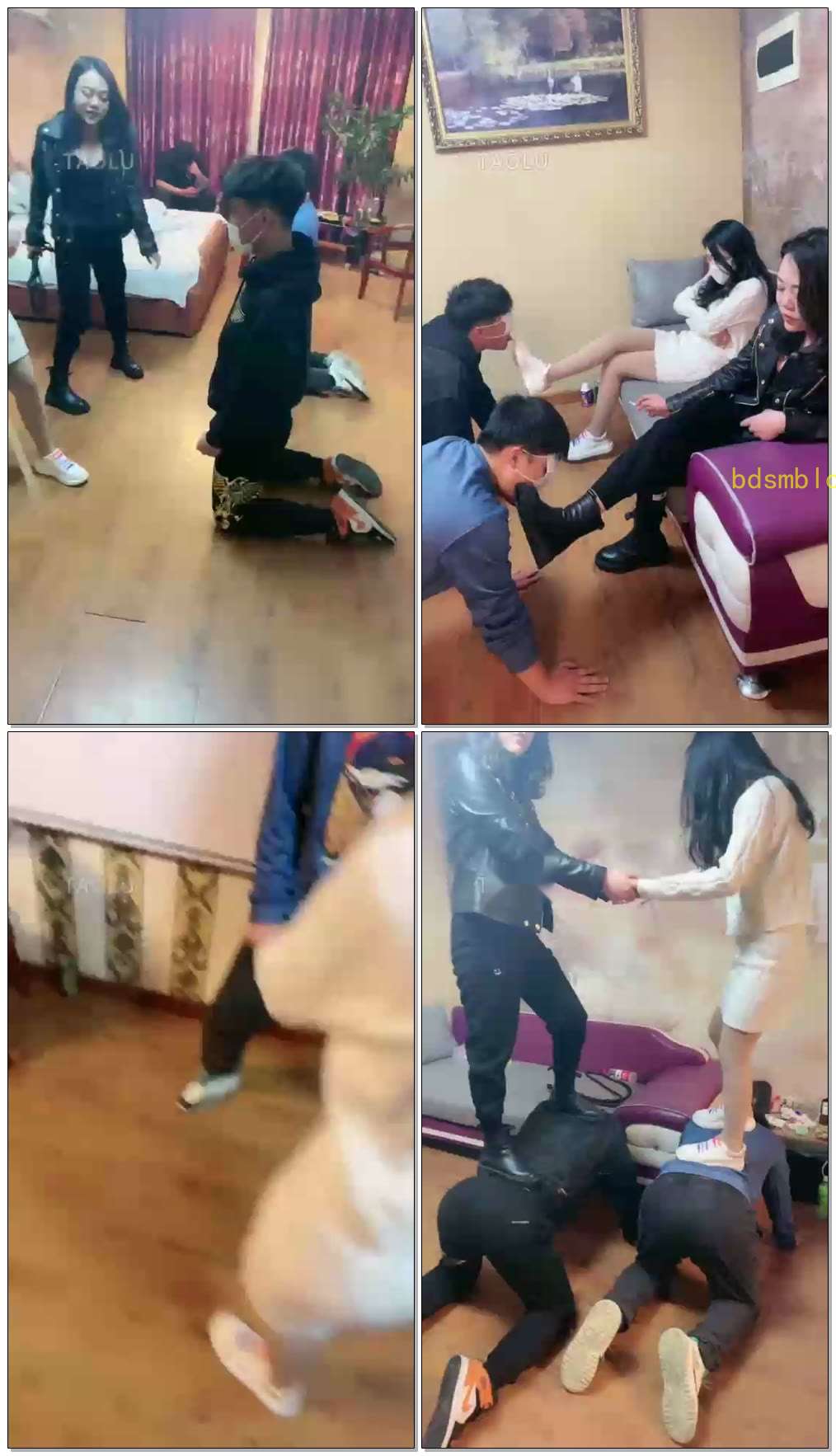 【逗逗s】带素人妹妹狂踢裆踢踹组合鞭打疯狂输出双狗天生的女王！