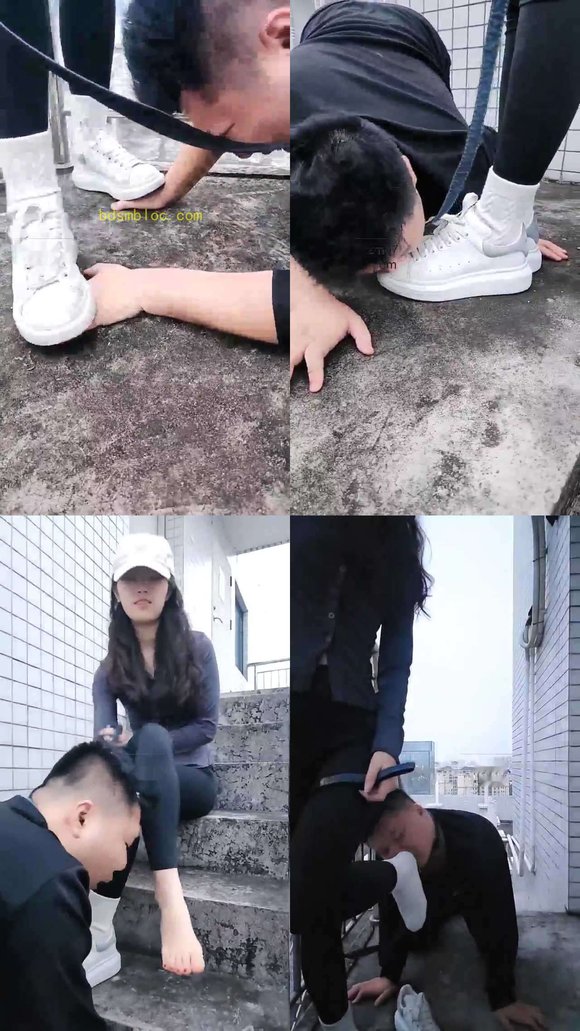 【素人星探】瑜伽裤 天台暴虐