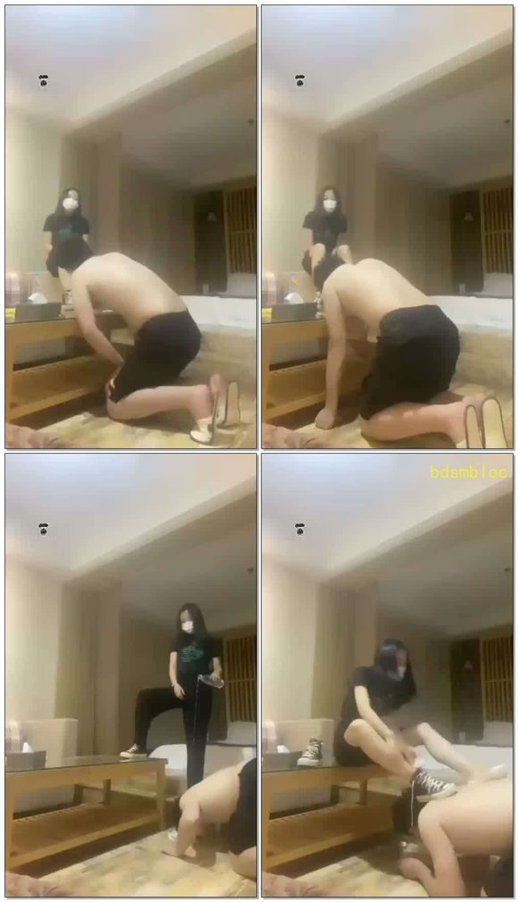 【乔安S】帆布鞋调教狗奴