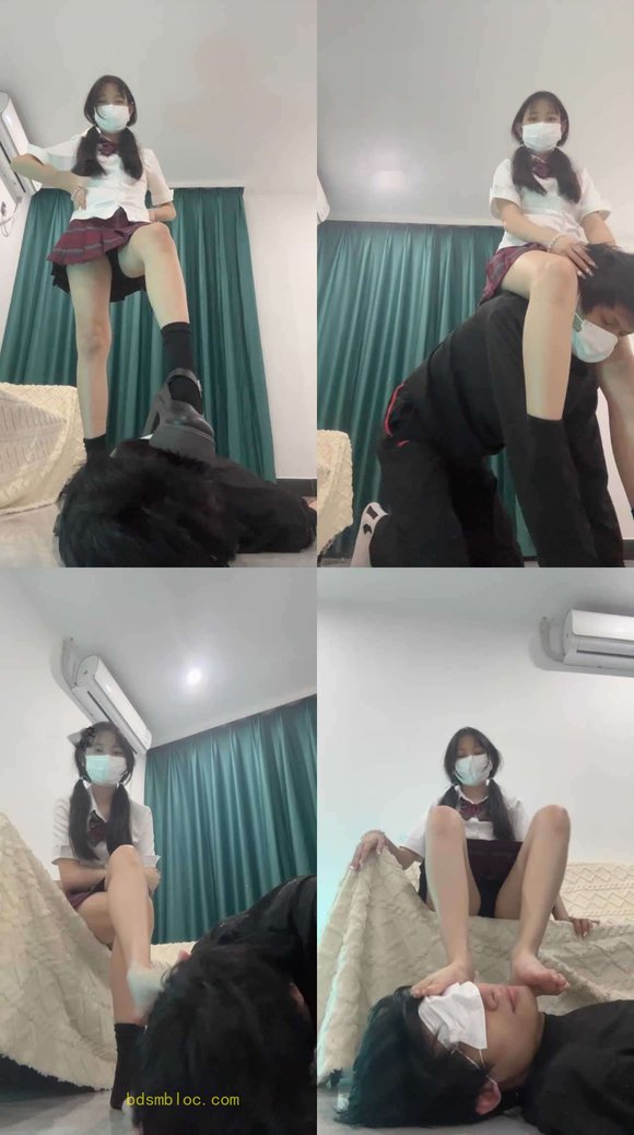【甜恬】JK小姐姐-皮鞋原味黑棉袜玩虐