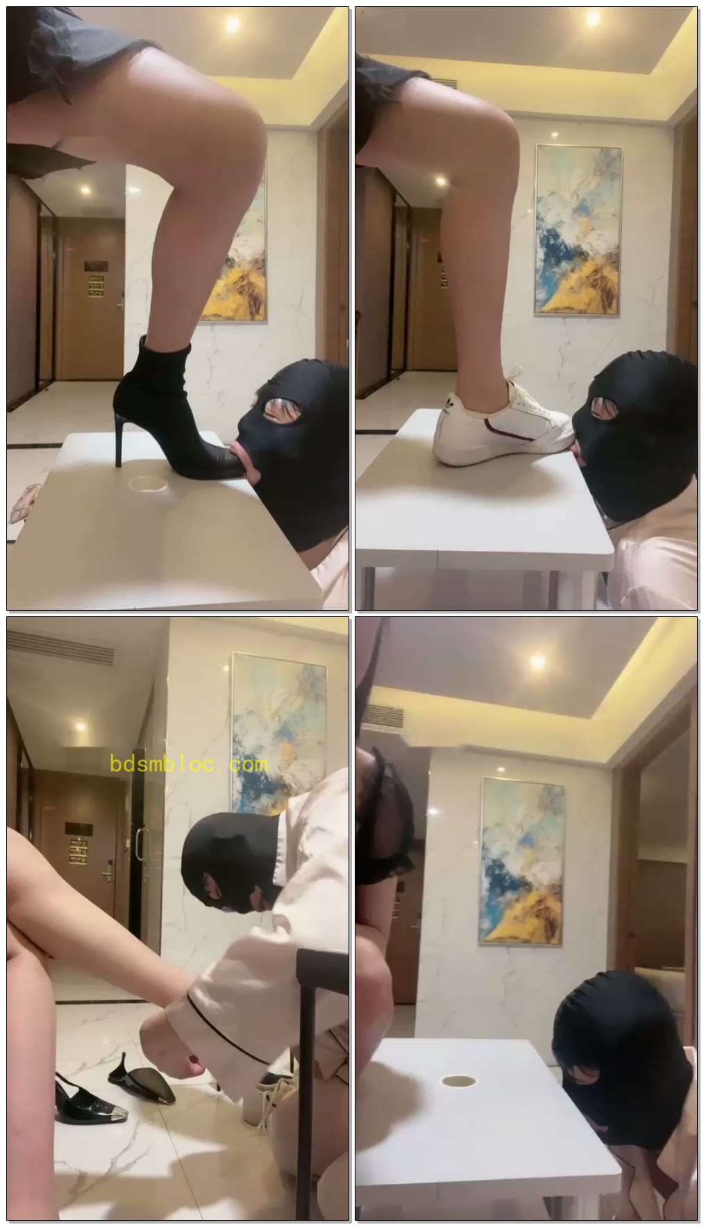 【诗诗S】多双鞋踩舌头口水喂食鞋尖cha嘴