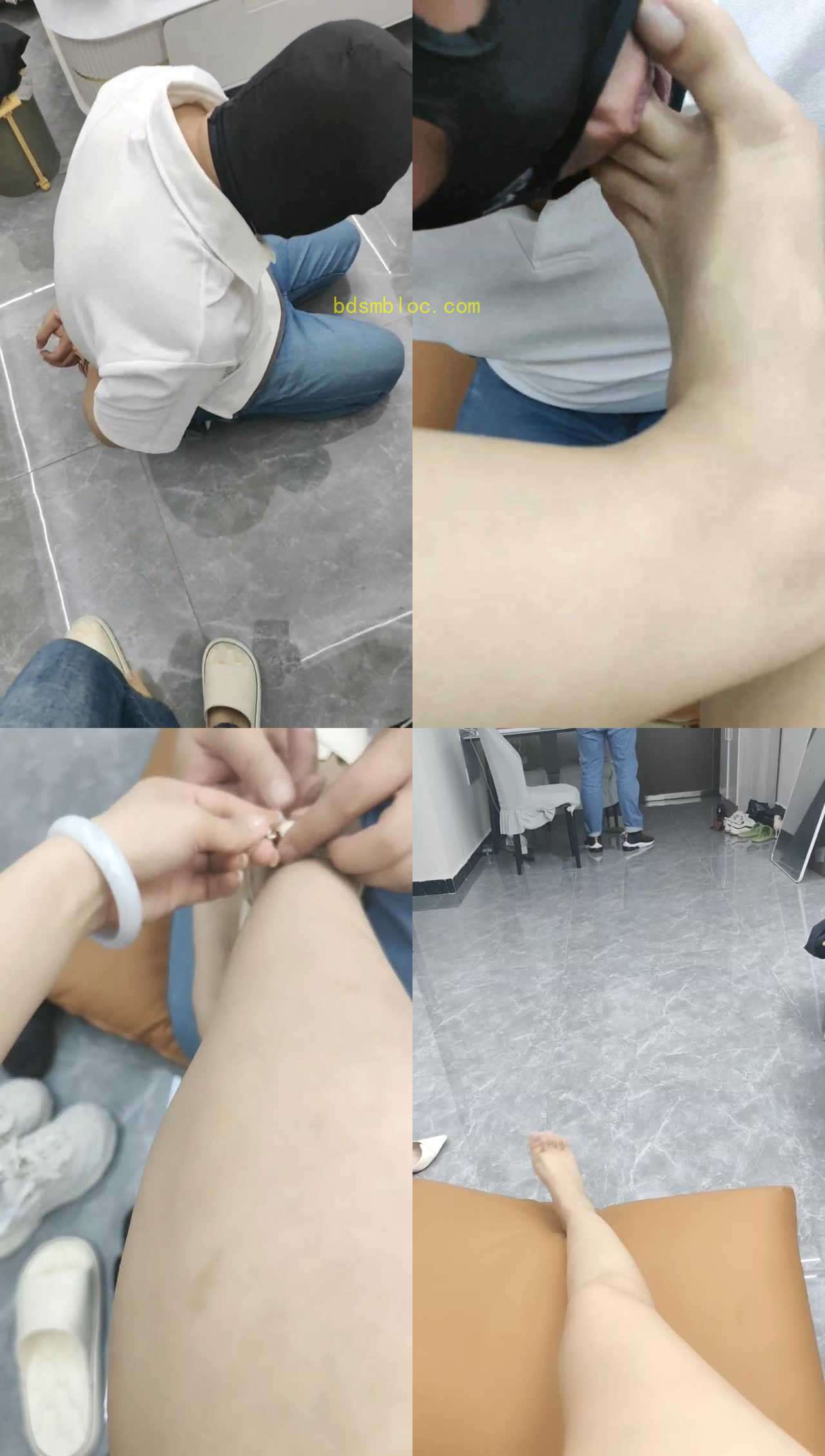 【奶糖】反绑家奴-袜子塞嘴-物化家具-脚喂酸奶