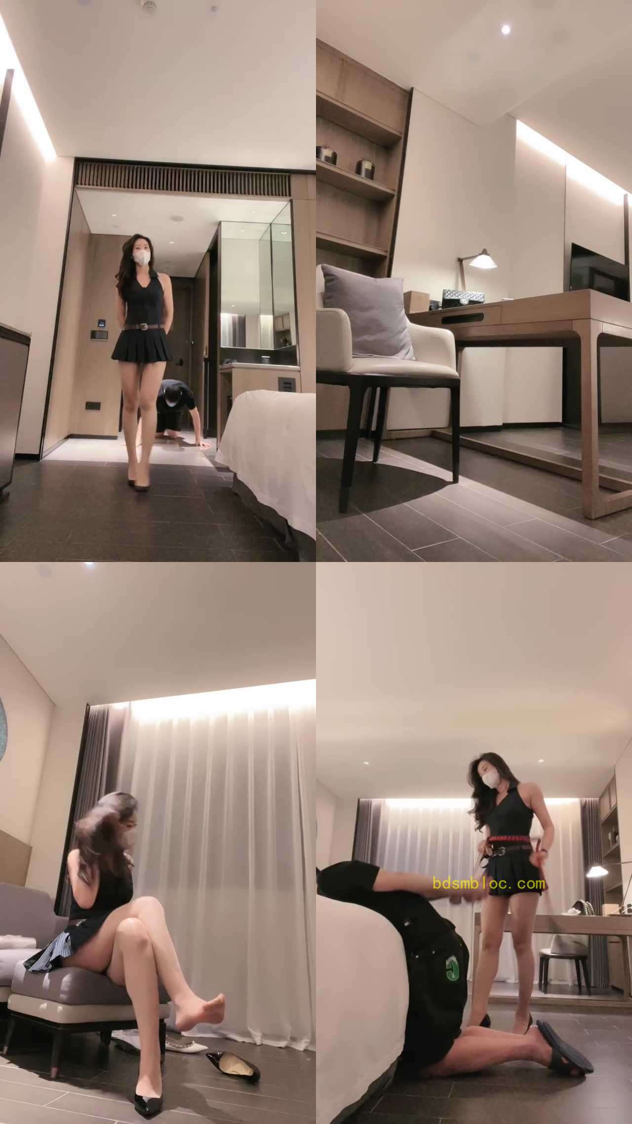 【禾未】保鲜膜裹头窒息/重度鞭打/高跟美腿踩/踢踹