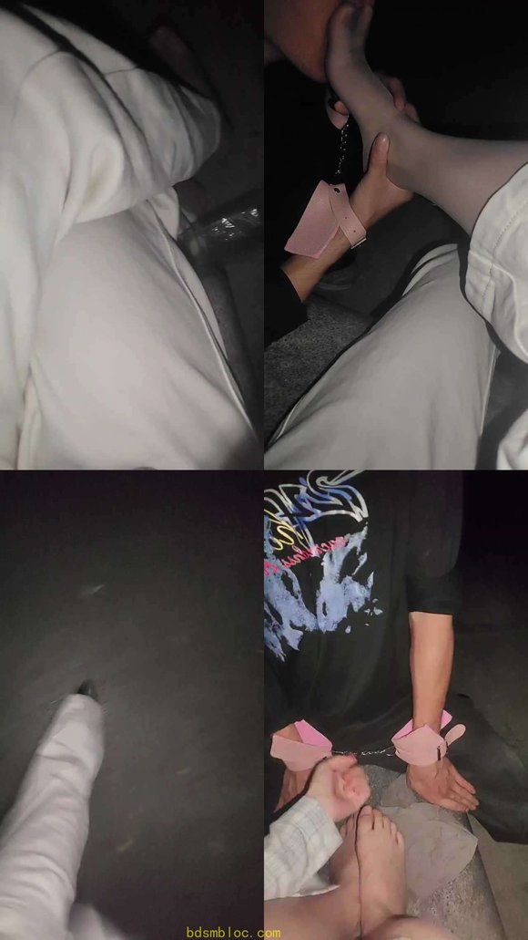 【茶熹】深夜手铐捆绑户外虐