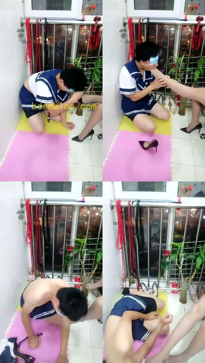 【女王大人的家奴】家奴被主子强迫穿女装羞辱