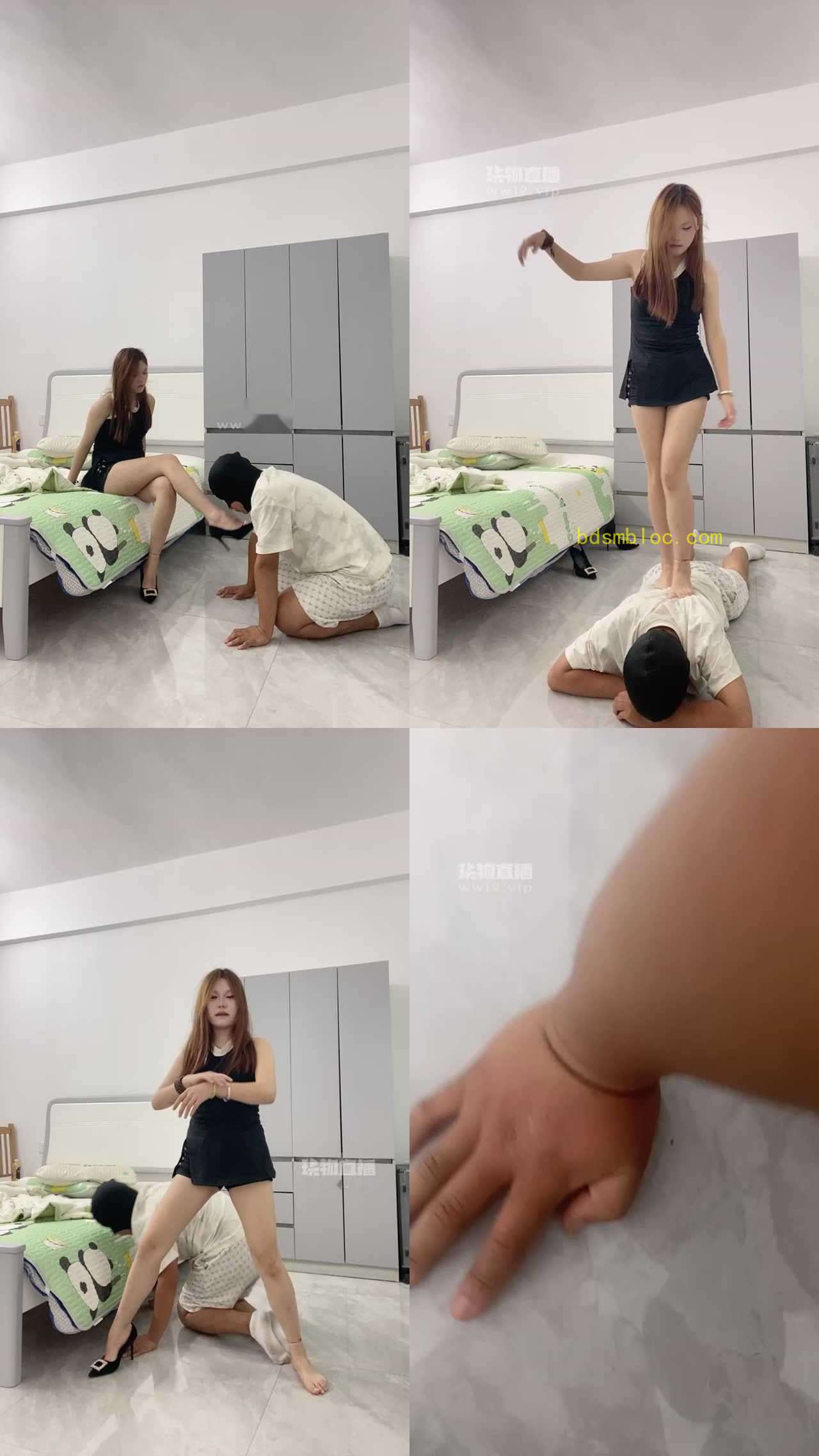 【泡泡s】爬进来看主人调狗深喉插烂狗嘴