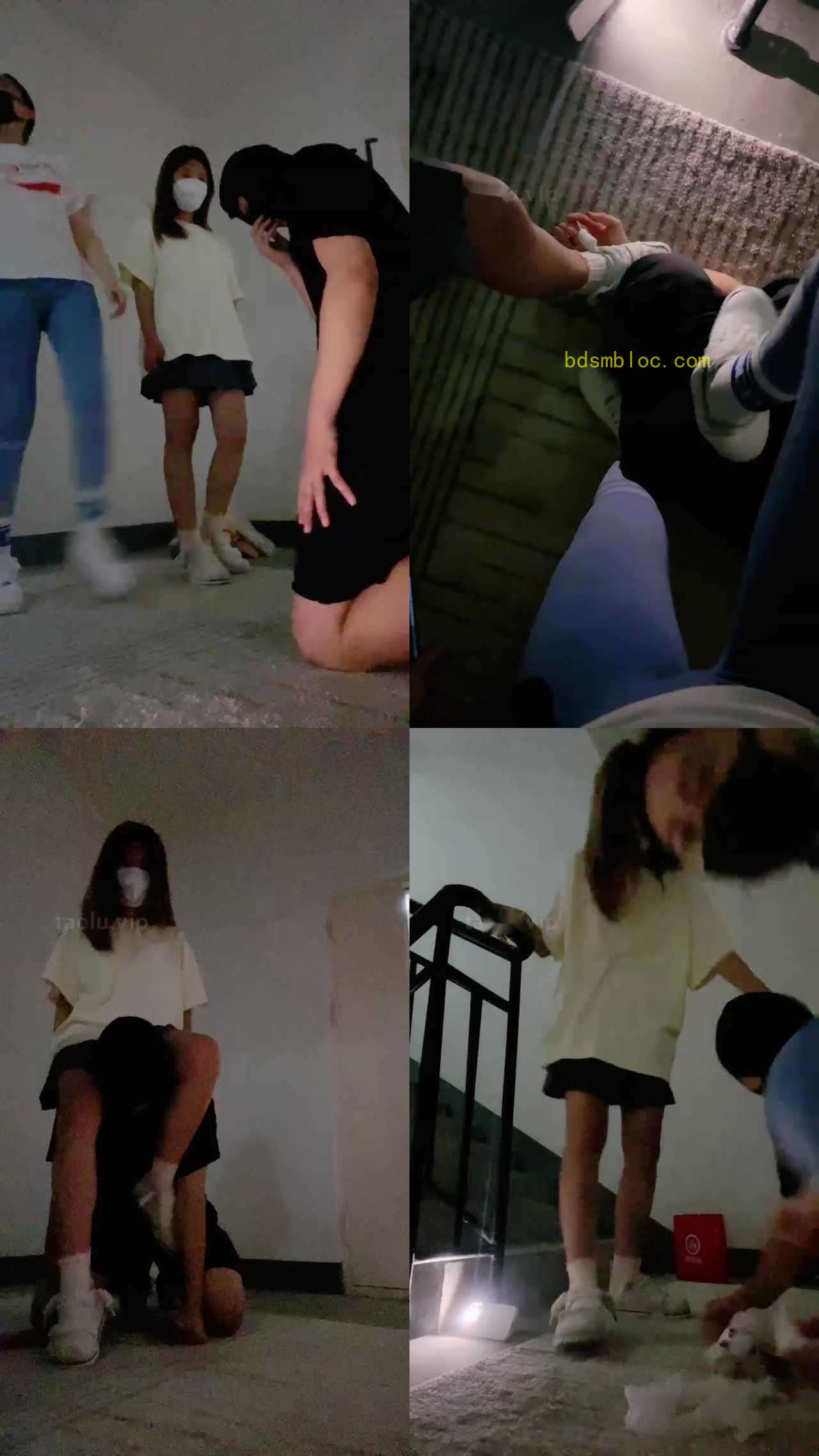 【小妮S】素人双S-耳光/臭袜子堆脸/舔脏鞋/磕头膜拜