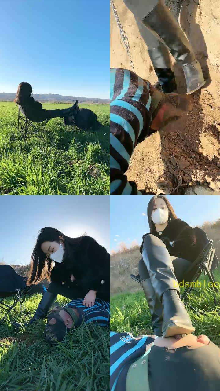 【辣姐】犬化爱好者!户外-骑马/长靴碾压踩/泥巴窒息