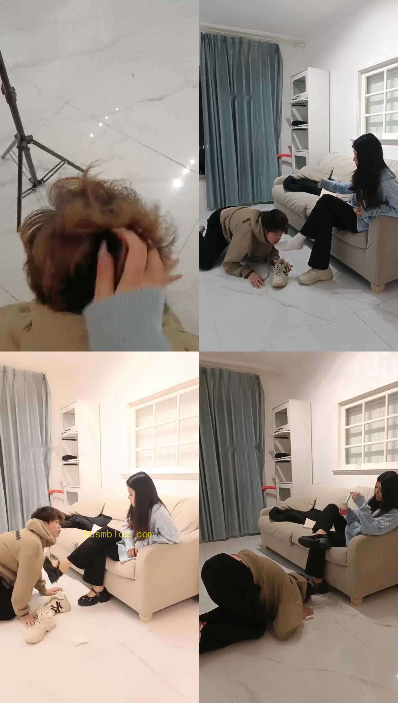 【小S】姐姐是女王系列-对运动鞋白袜犯贱