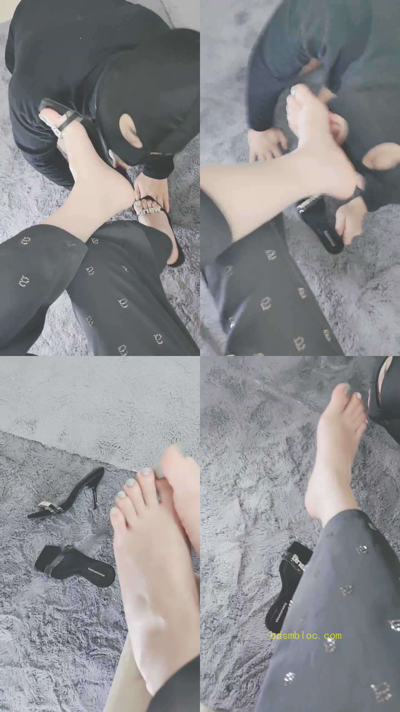 【灵竹】深夜高跟裸足恋足舔