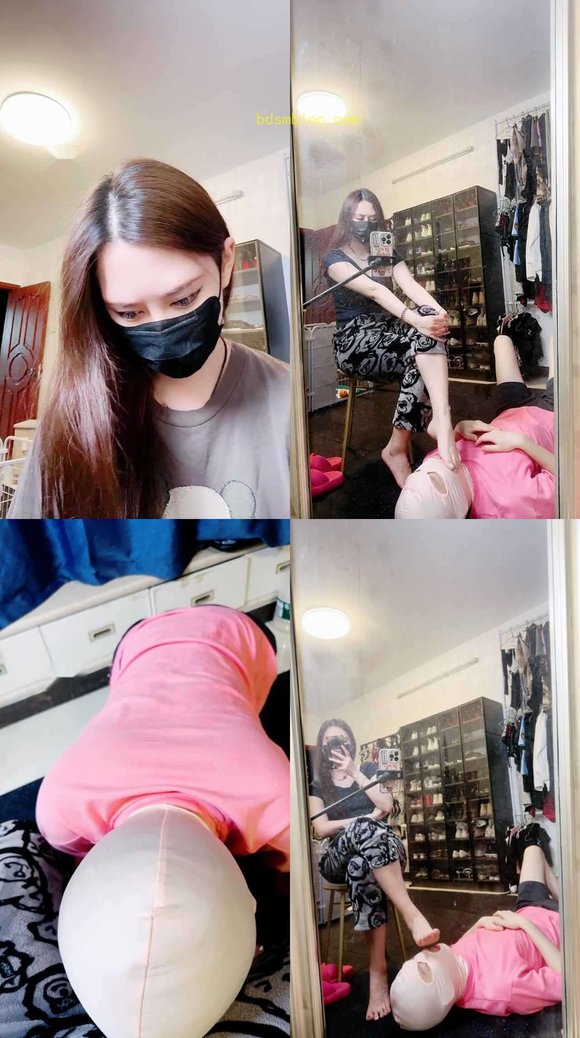 【予涵】镜前骑马/裸足恋足舔