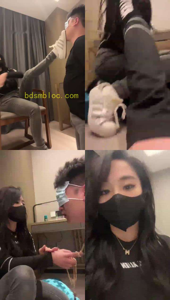 【不知名美女】暴力惩罚迟到的狗