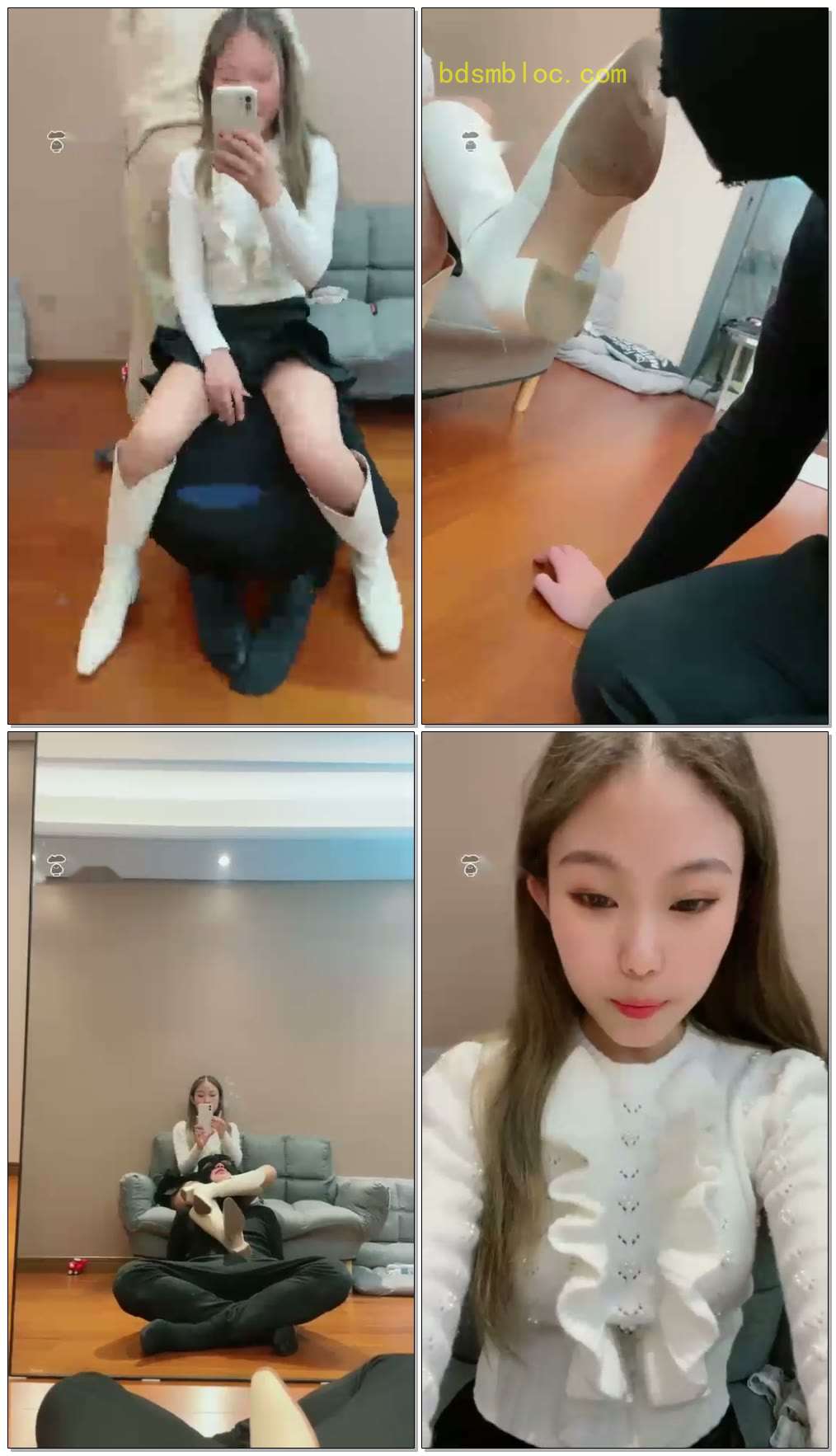 【菜小心S】圣水泡黑丝！白靴窒息，内内口水