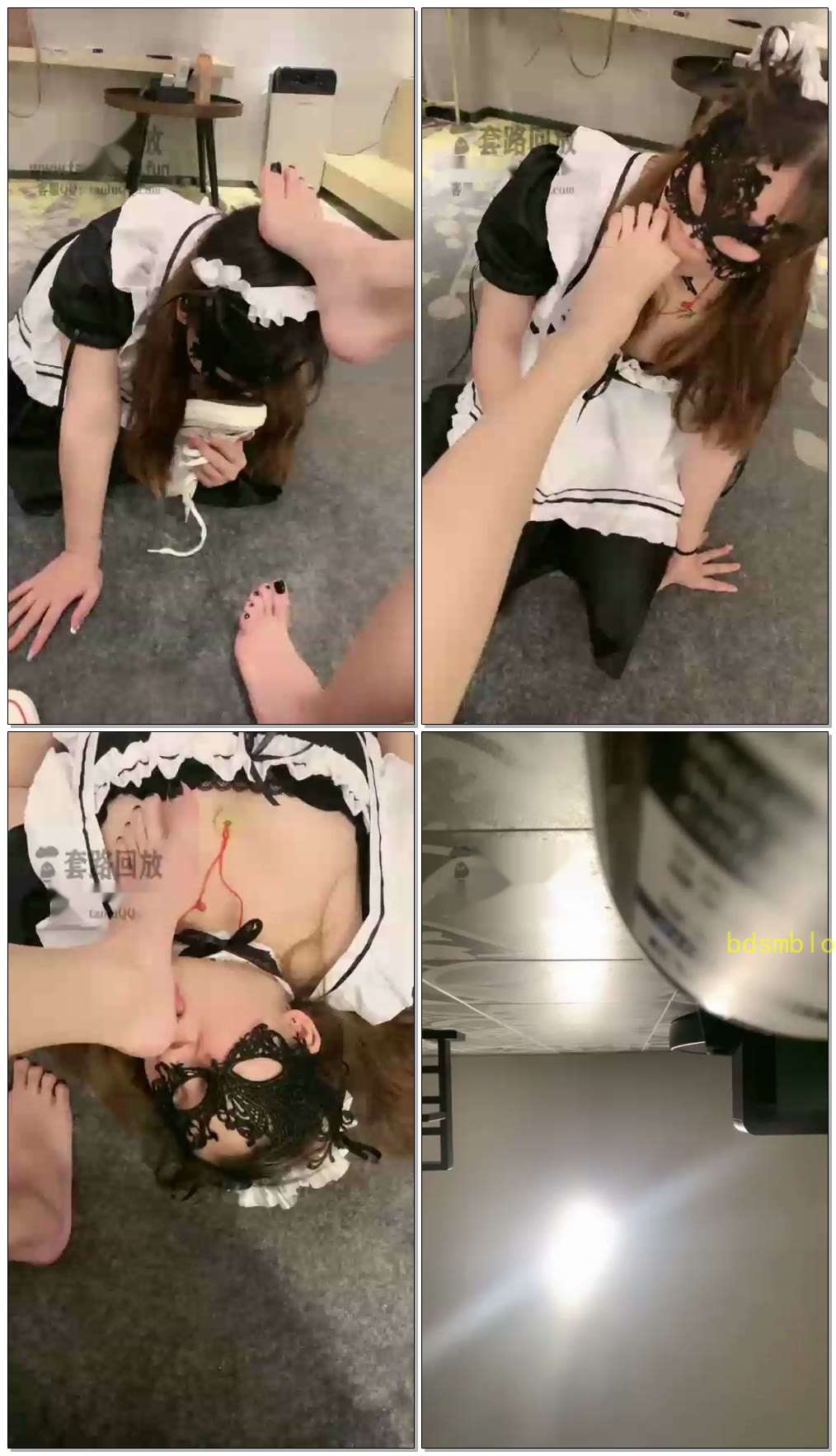 【希希子】女女近距离恋足羞辱Rush强迫女m喝圣水差点反胃