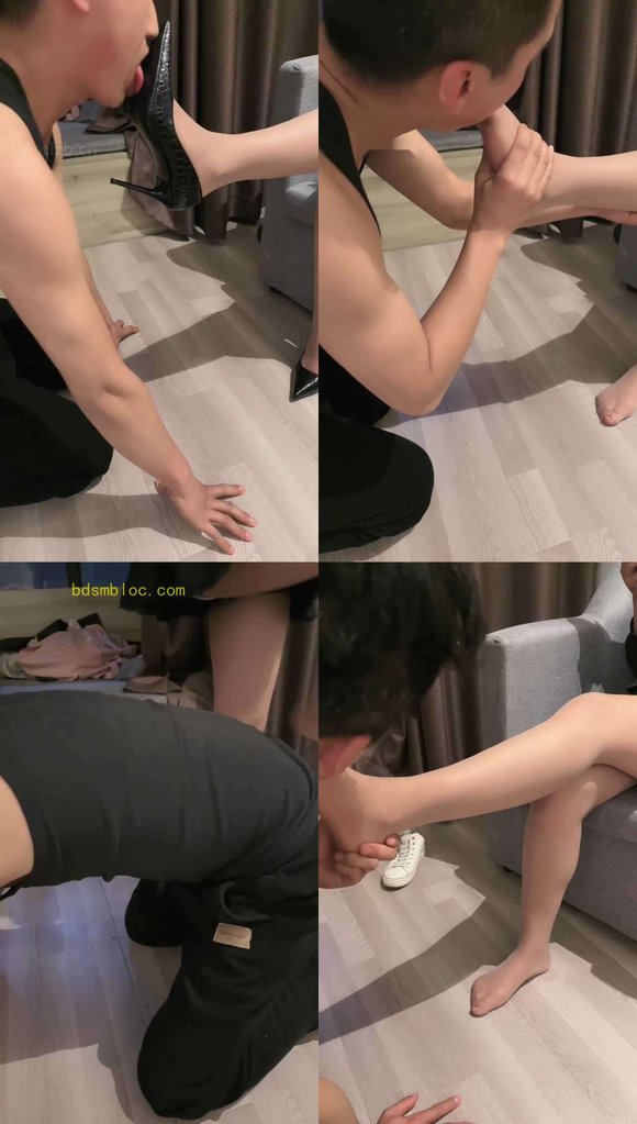 【赵奈奈】狗舌清理高跟/臭脚捂脸窒息/踩踏