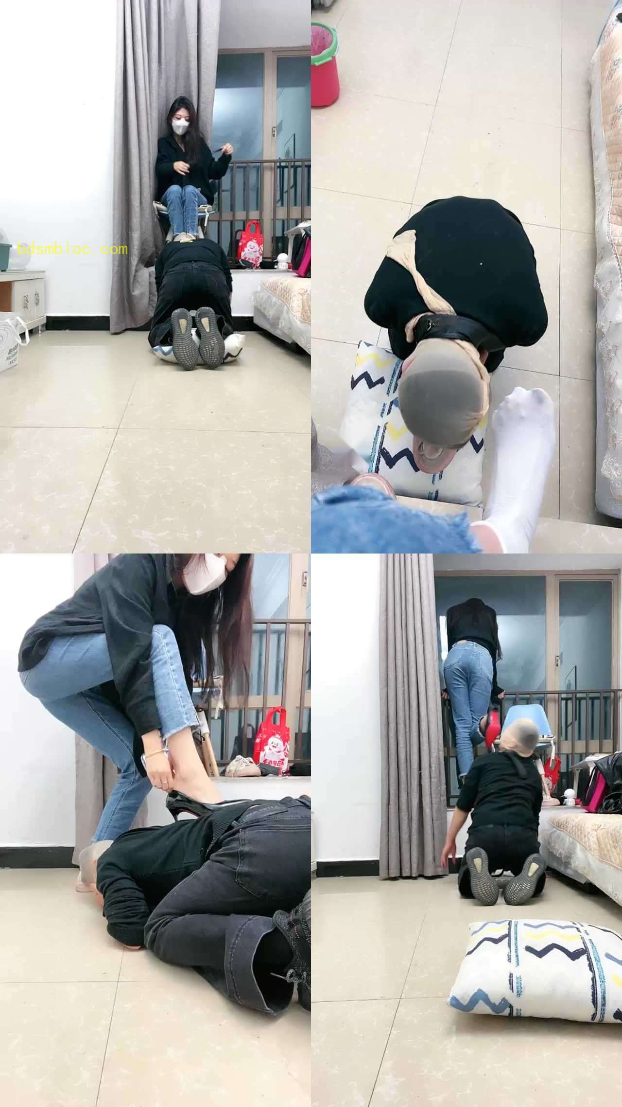 【佳佳】家奴第一天圈养立规矩