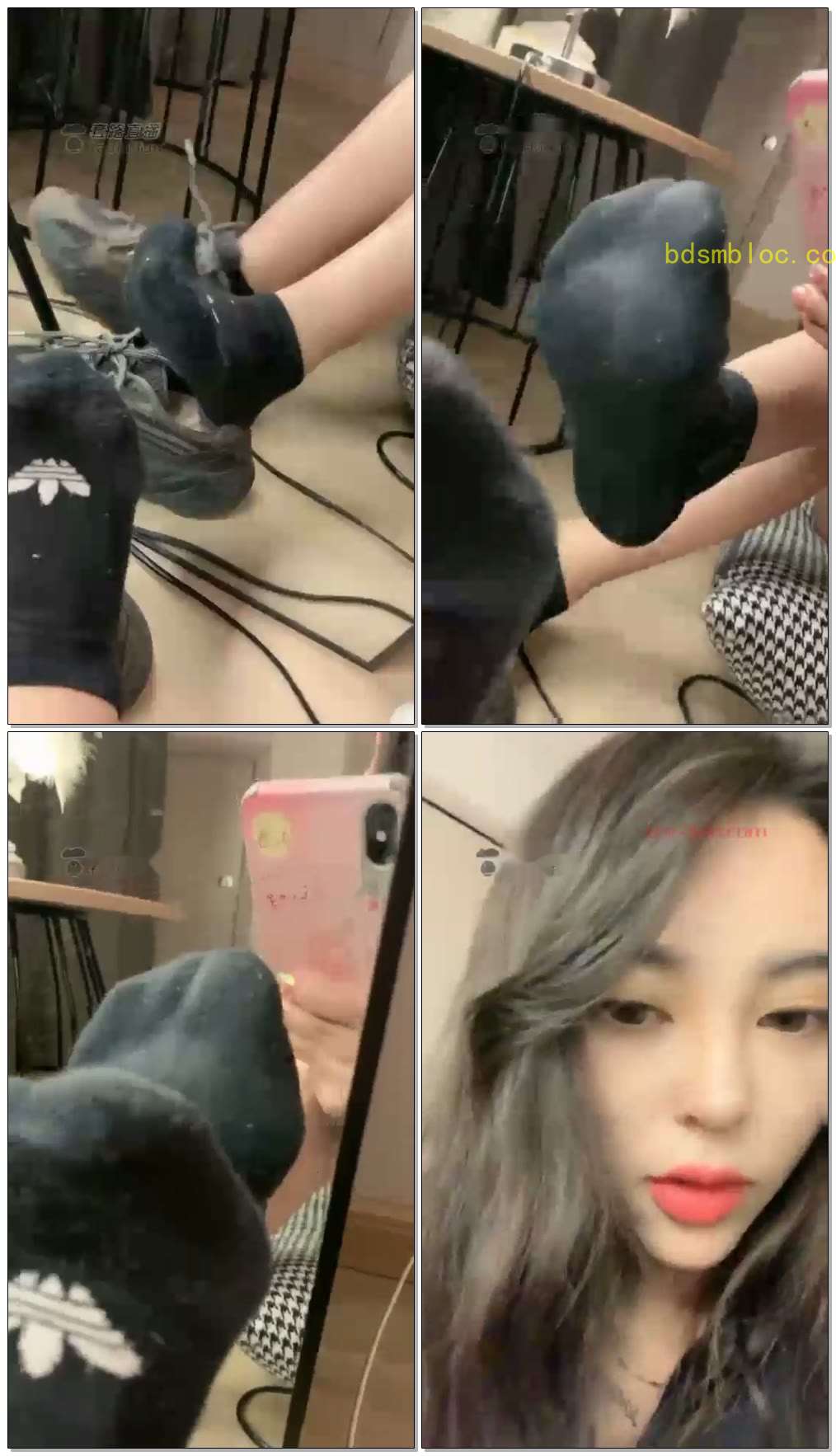 【美唯大小姐】黑棉袜底羞辱