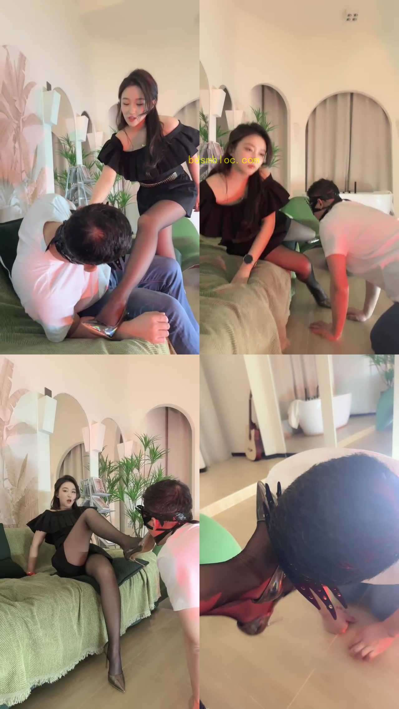 【鑫儿教头】小姨子黑丝高跟美腿诱惑虐【完整版】
