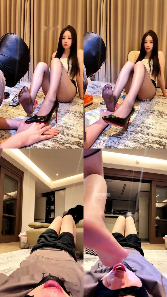 【沐沐s】黑丝裸足深喉完美视角润
