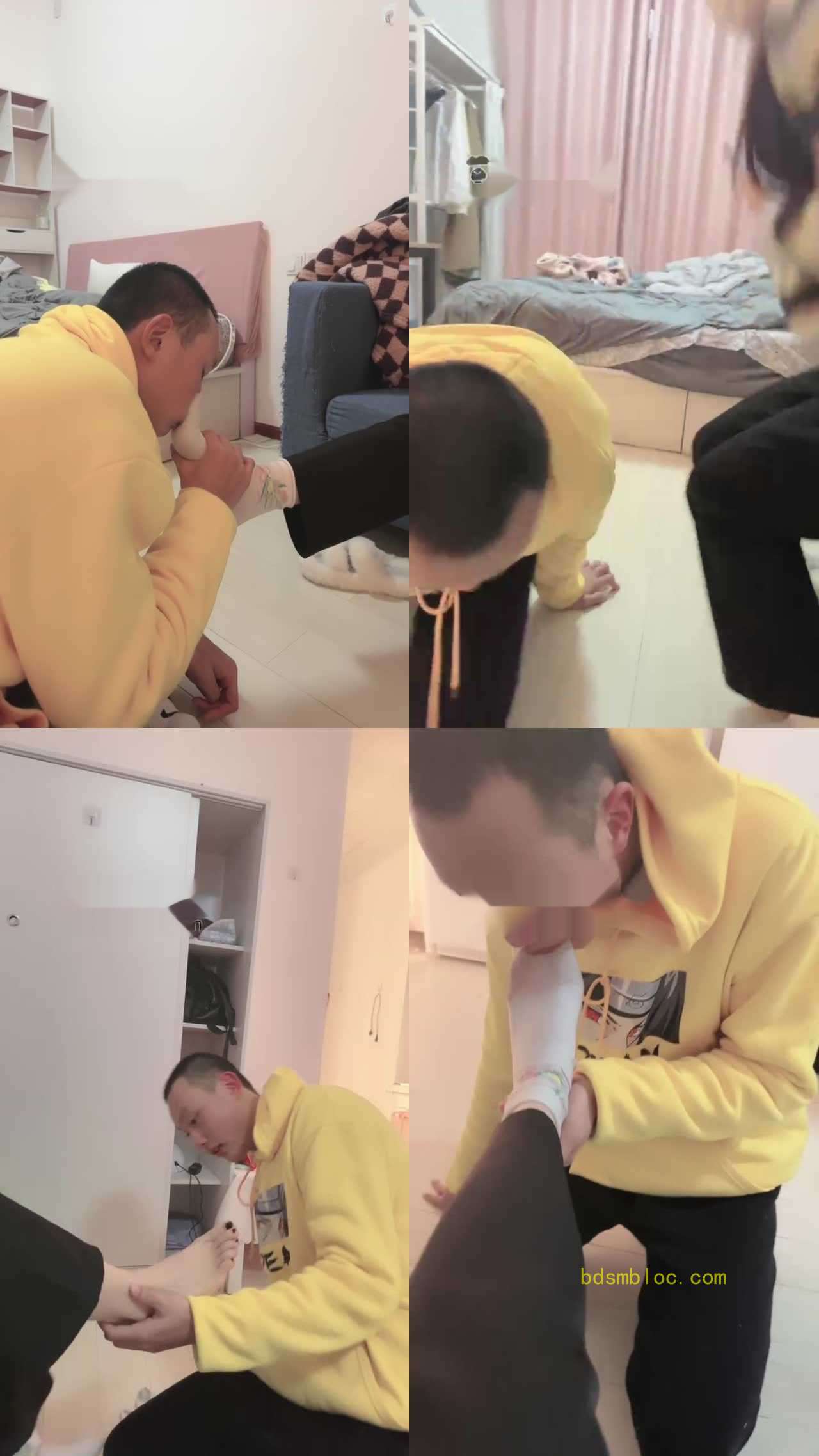 【贝儿】逛街后臭脚蹂躏