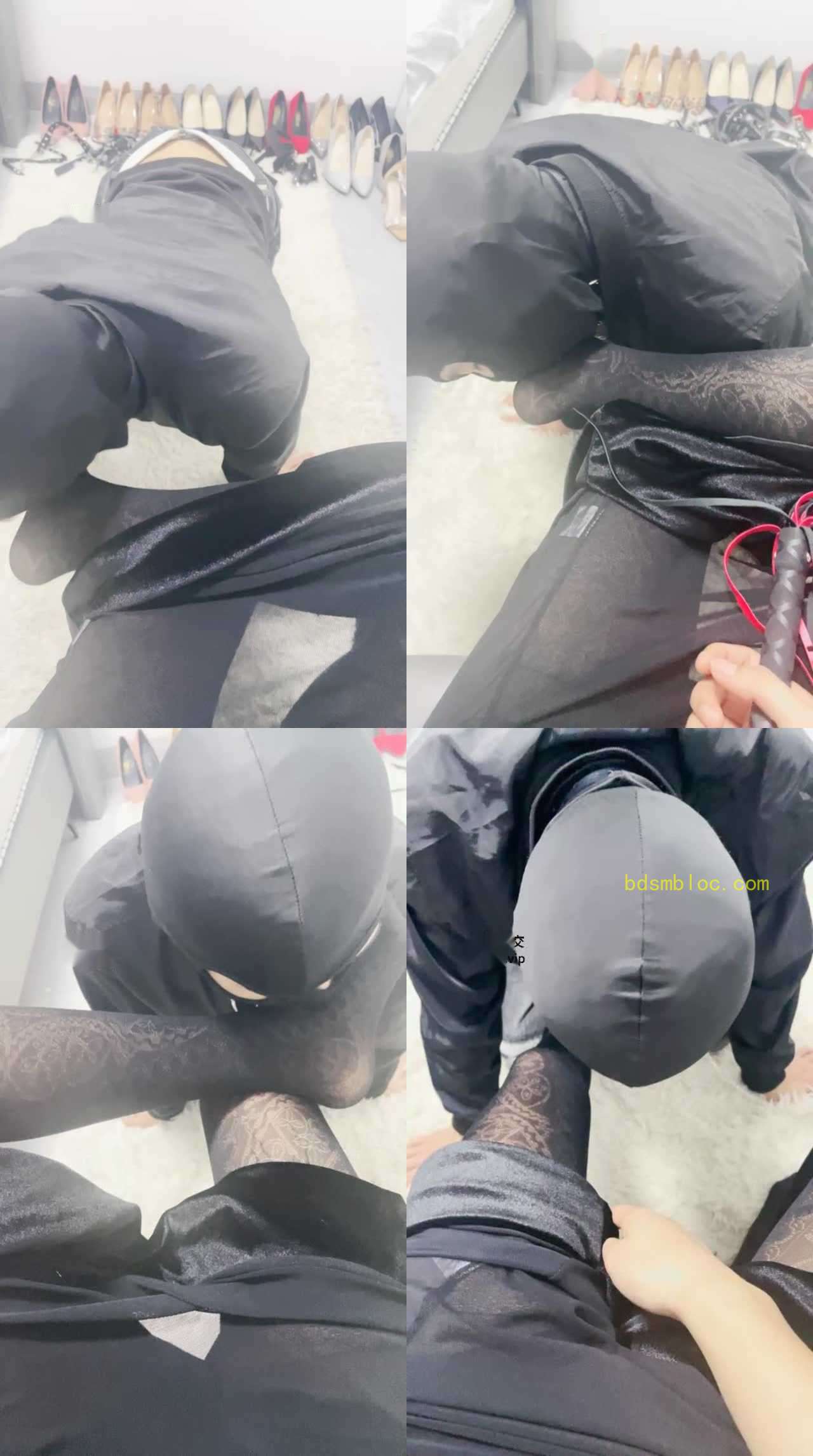 【兜兜】性感黑丝美腿恋足狂舔