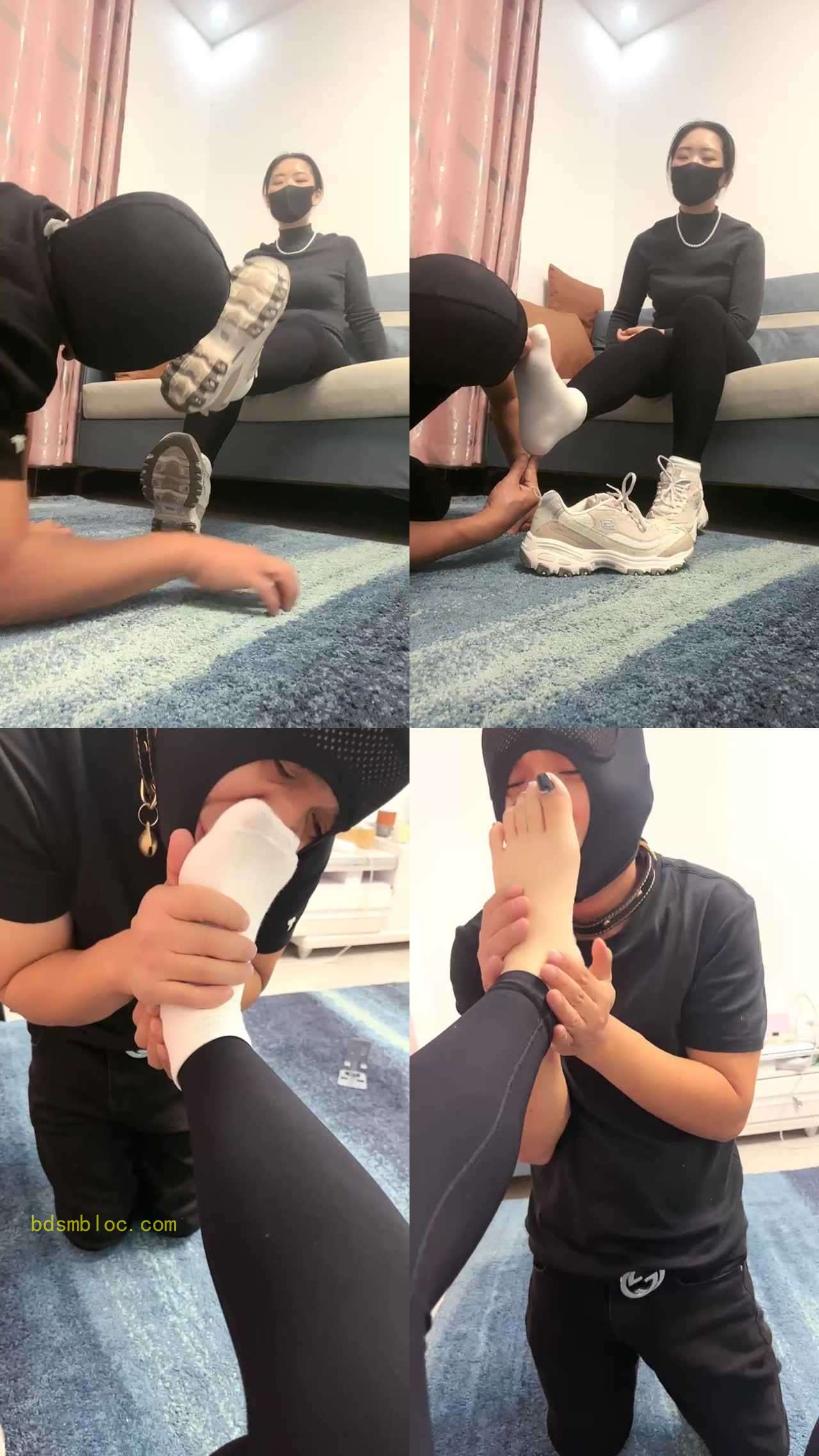 【婉婷殿下】舔脏运动鞋/抽耳光/强制闻鞋闻白袜/骑马踩踏