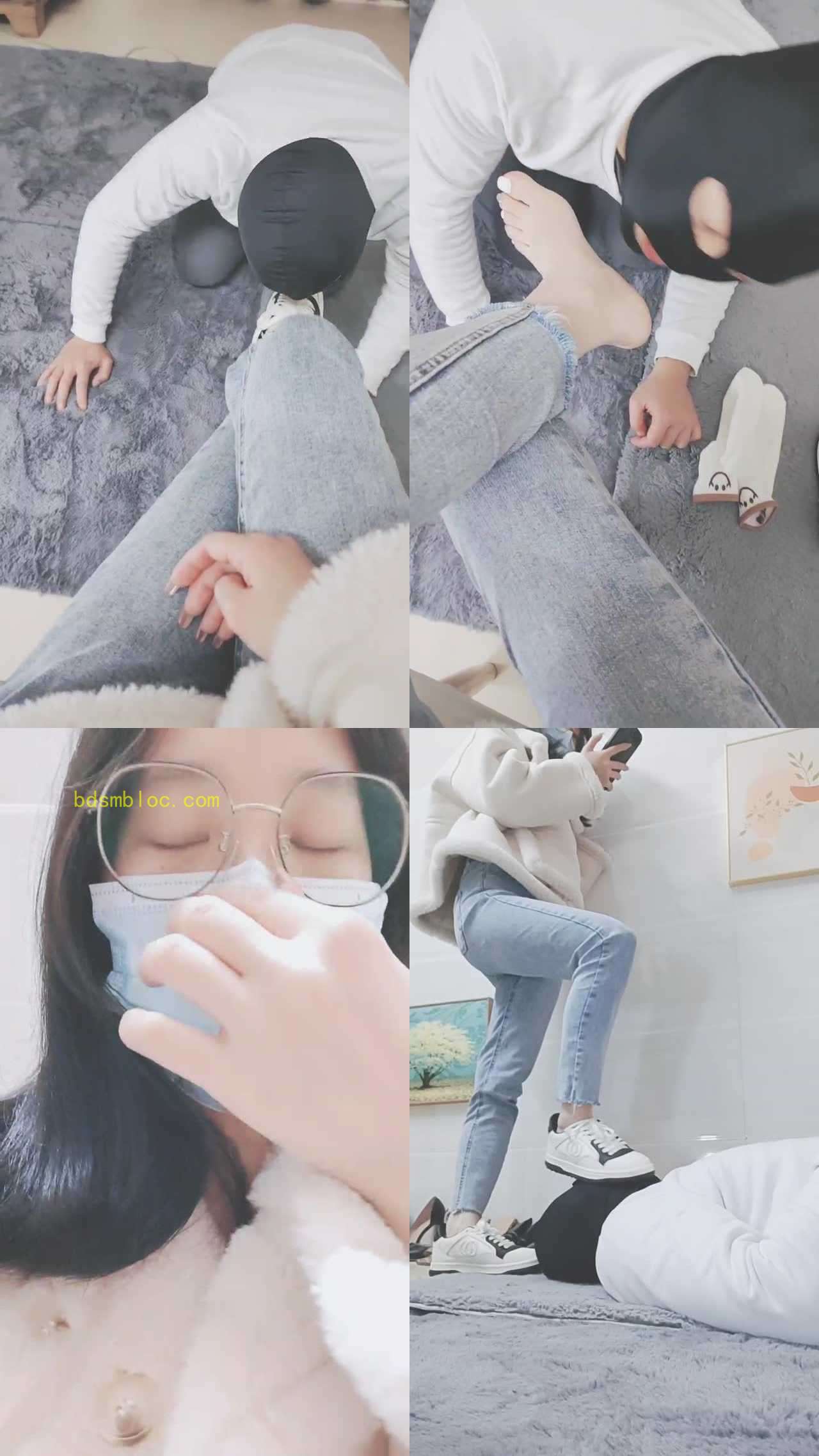 【灵竹】运动后超臭原味强迫狗舔