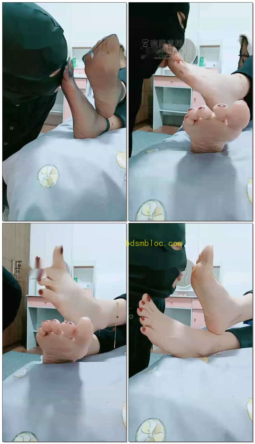【BIBI团】家畜一边舔脚一边撸