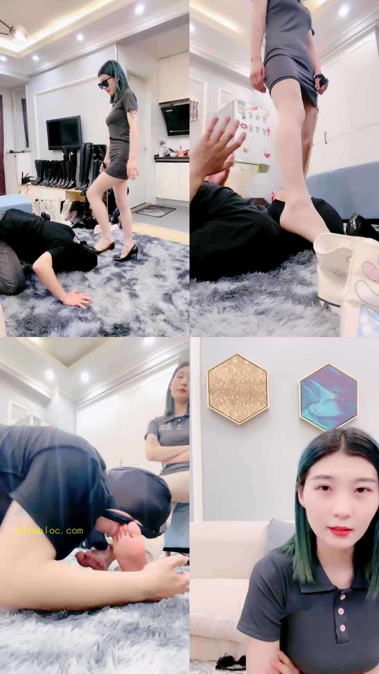 【兔兔大人】高跟肉丝脚玩狗舌/脚耳光/深喉/提档