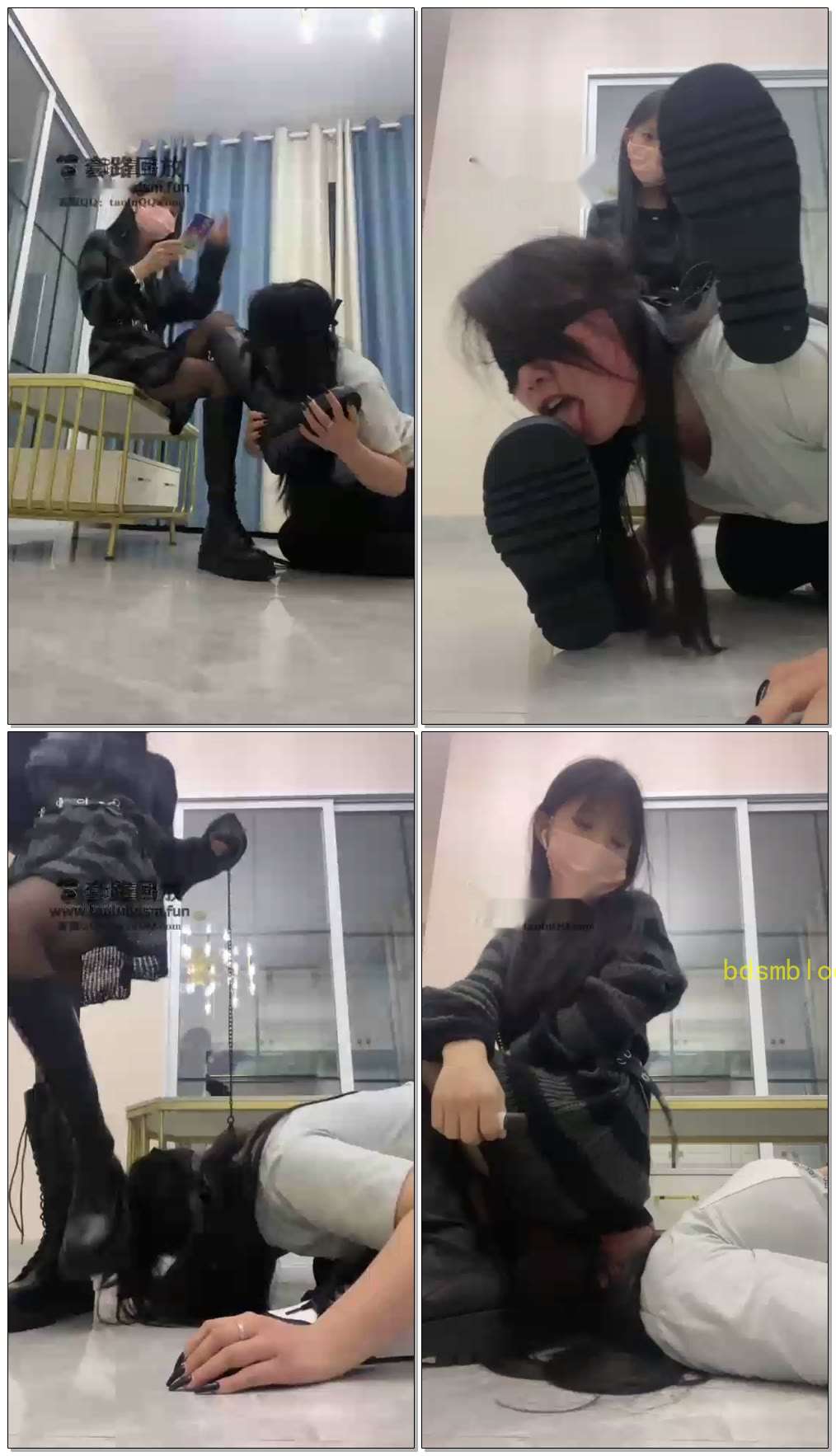 【阿月】耳光踩踏母狗