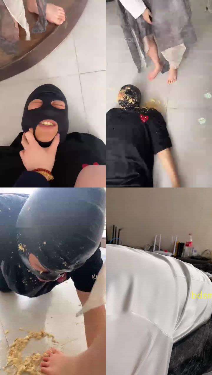 【领主老大】给女奴吃翔后呕吐物喂男奴深喉指甲狗嘴全伤